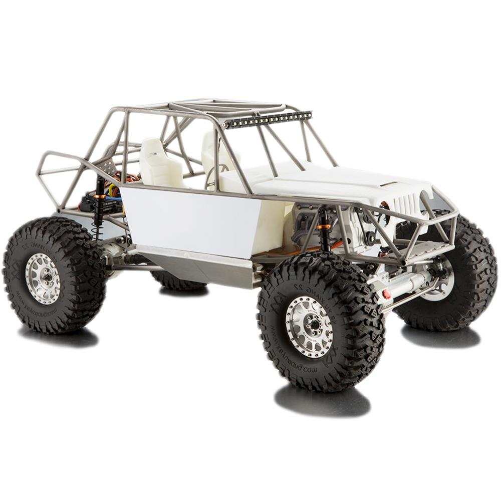 Unassembled Kit 1/8 4WD Rc Car Metal 2 Speed Gear Case Crawler with Motor Servo