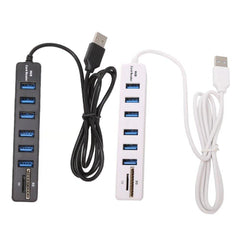 USB 2.0 HUB 2 In 1 Card Reader SD TF Extender HUB Card Reader Adapter