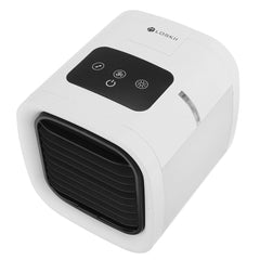 Air Conditioner Desktop Air Cooler Electric Fan 5 Gear Wind Speeds with Colorful Light Low Noise for Home Office