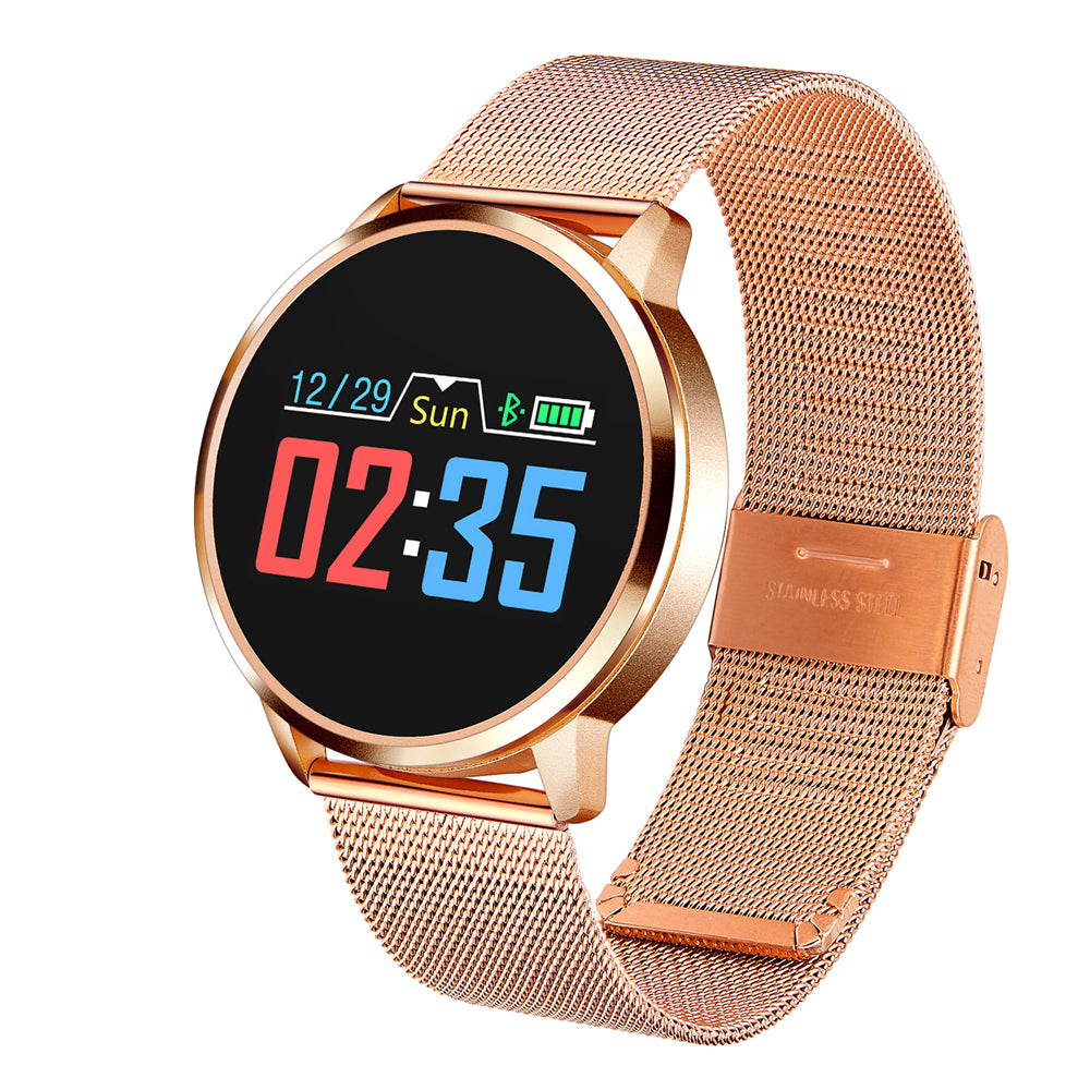 Stainless Steel SmartWatch 0.95 inch OLED Color Screen Blood Pressure Heart Rate Smart Watch - JustgreenBox