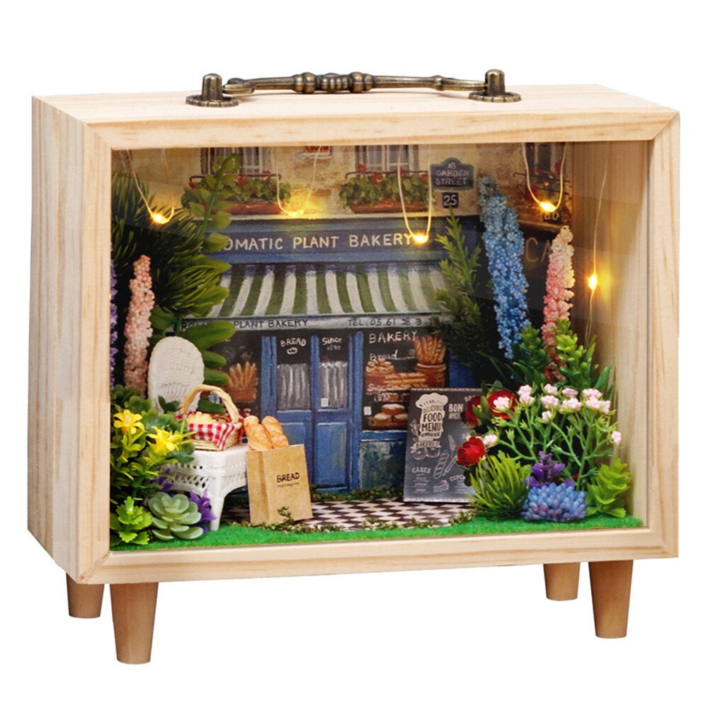 DIY Wooden Box Series Hanamaji Trilogy Doll House Model Toy Gift Decoration for Girlfriend and Child