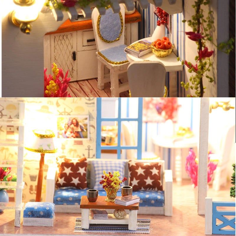 Helen The Other Shore DIY With Furniture Light Music Cover Gift House Toy