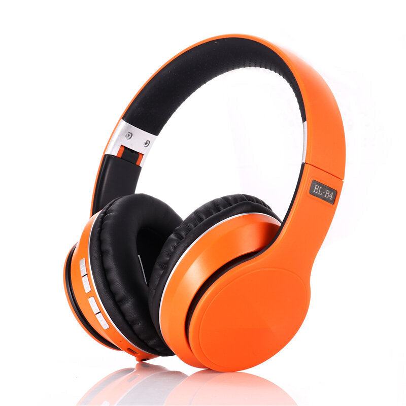 Wireless bluetooth 5.0 Headphones 40mm Drivers Low Latency FM Radio TF Card AUX-In Foldable Head-Mounted Headset with Mic