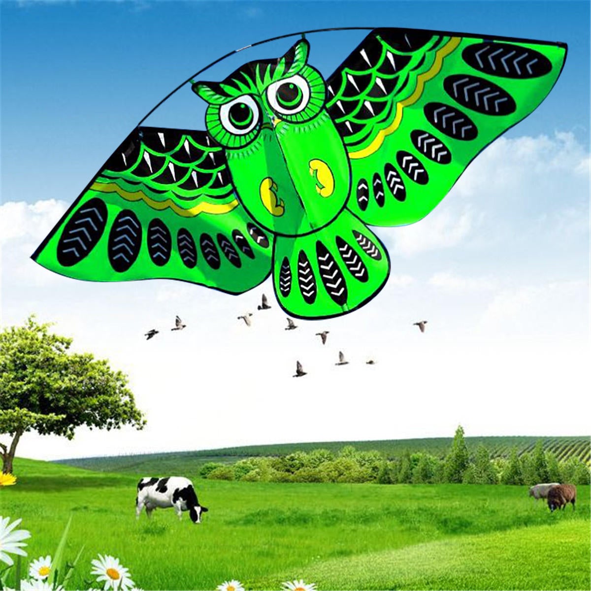 Owl Ainimal Kite Single Line Breeze Outdoor Fun Sports For Kids Kites