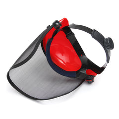 Clear Mesh Full Visor Flip Up Face Shield Screen Safety Mask Eye Protector Helmet Red - JustgreenBox