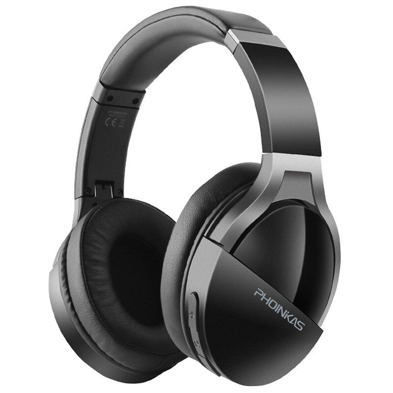 Gaming Headset Wireless bluetooth V5.0 Headphones 6D Surround Sound Noise Reduction AUX-In 40h Battery Life Foldable Head-Mounted Earphones