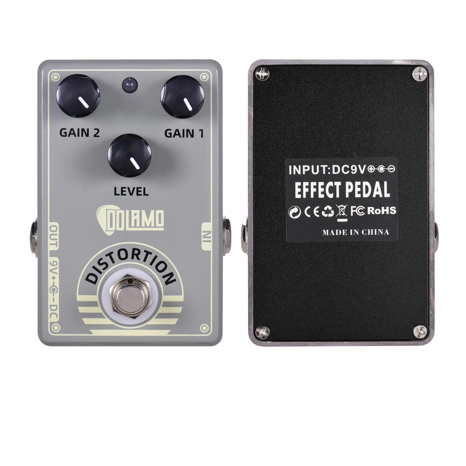 Distortion Guitar Effect Pedal with True Bypass for Electric