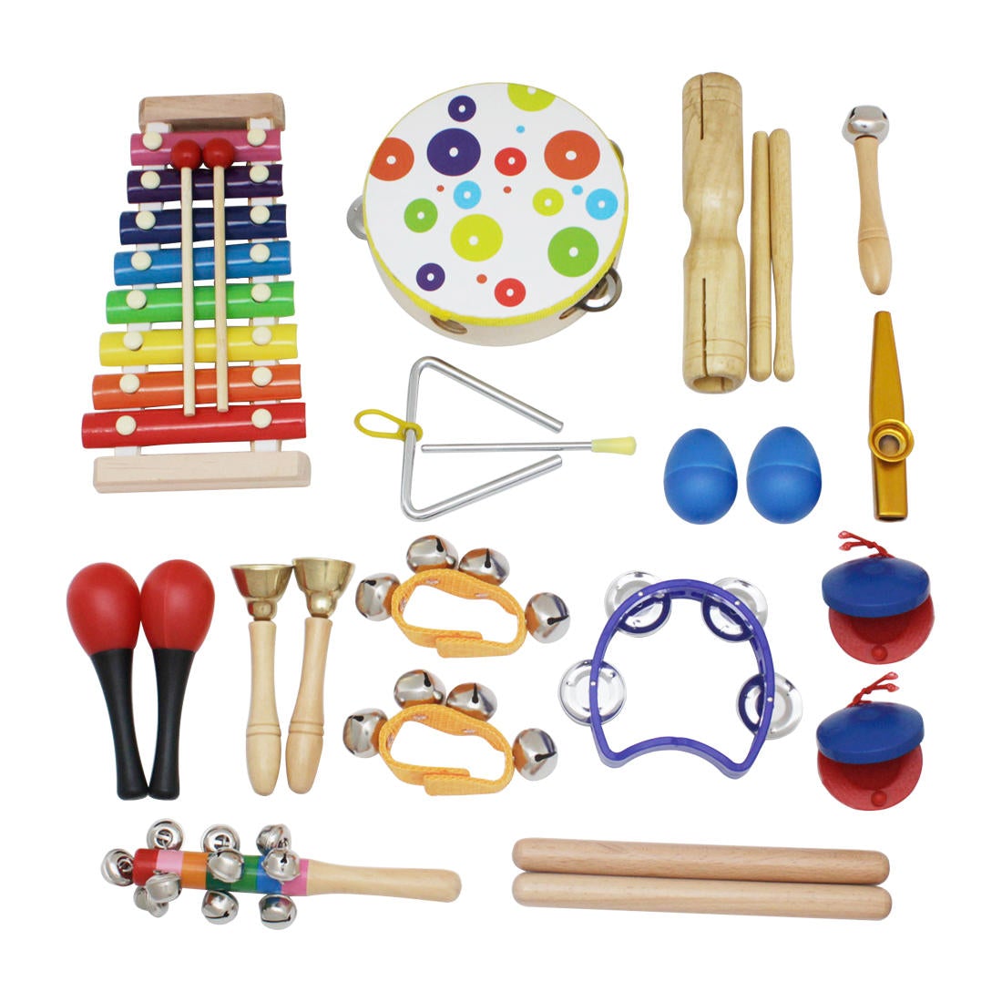 19-piece Orff Instruments Set Early Education Enlightenment Instrument for Children