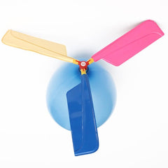 10PCS Colorful Traditional Classic Balloon Helicopter Portable Flying Toy