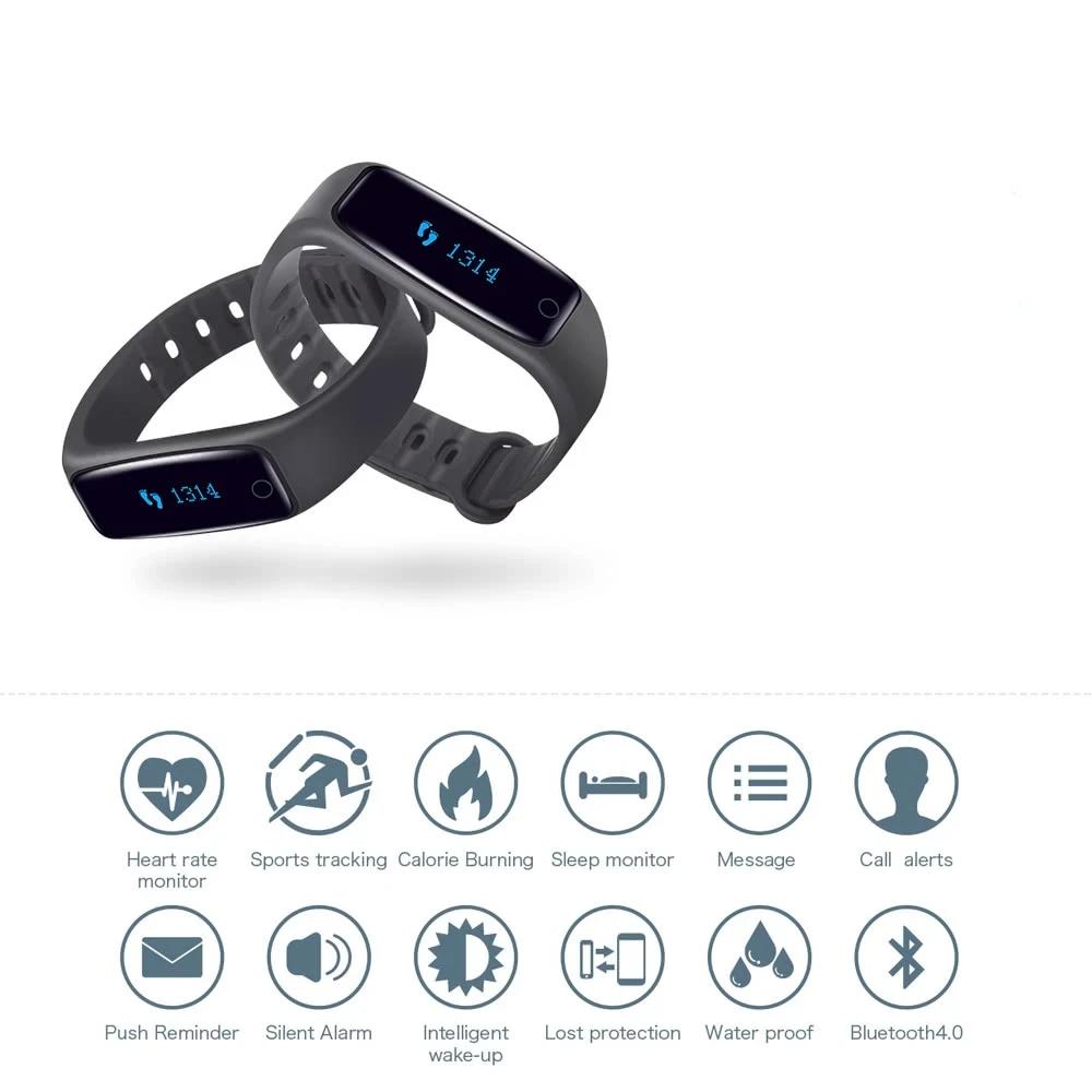 Heart Rate Smart BT Sport Watch Wristband Bracelet Fitness Tracker