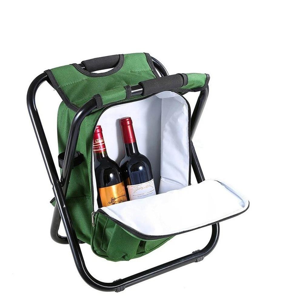 Outdoor Folding Stool Portable Backpack Chair