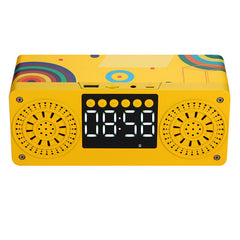 Bluetooth 5.0 Speaker Wireless Speaker LED Alarm Clock Music Player TF Card FM Radio Speaker