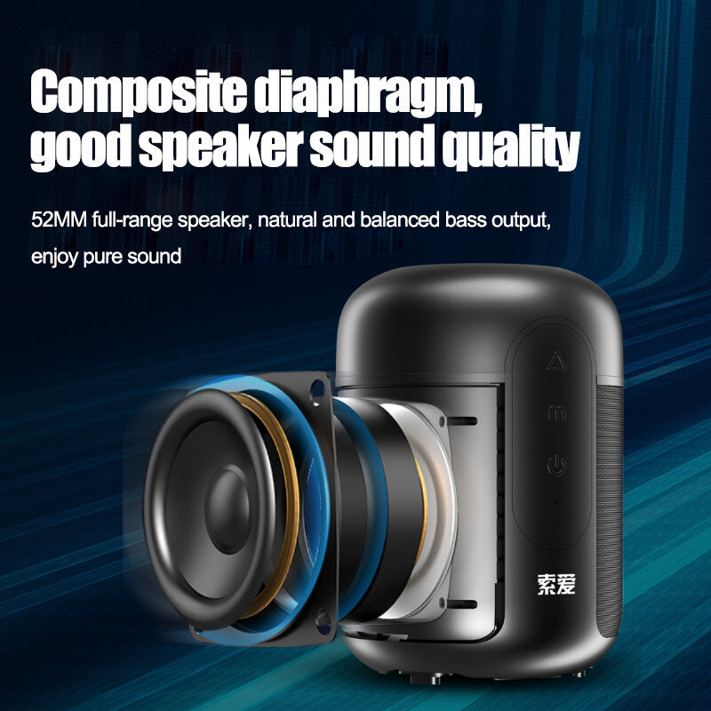 Mini Portable 5.0 bluetooth Speaker Wireless TWS Outdoor Speakers Column Subwoofer Stereo Loudspeaker Play 20H
