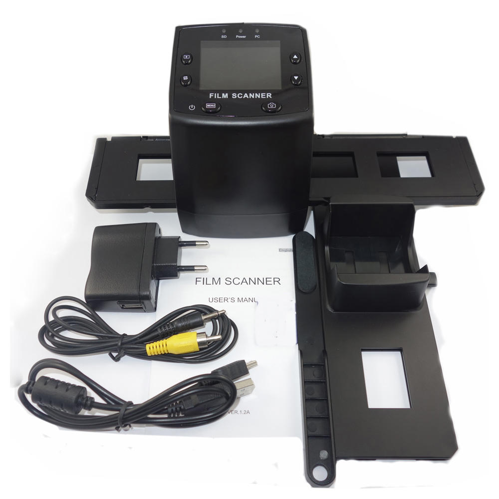 5MP Negative 2.4 inch Digital LCD Slide Film Scanner Supports 35mm Film