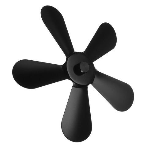 5 Blade Eco-friendly Stove Fan Low Noise Home Fireplace Fan Efficient Heat Distribution