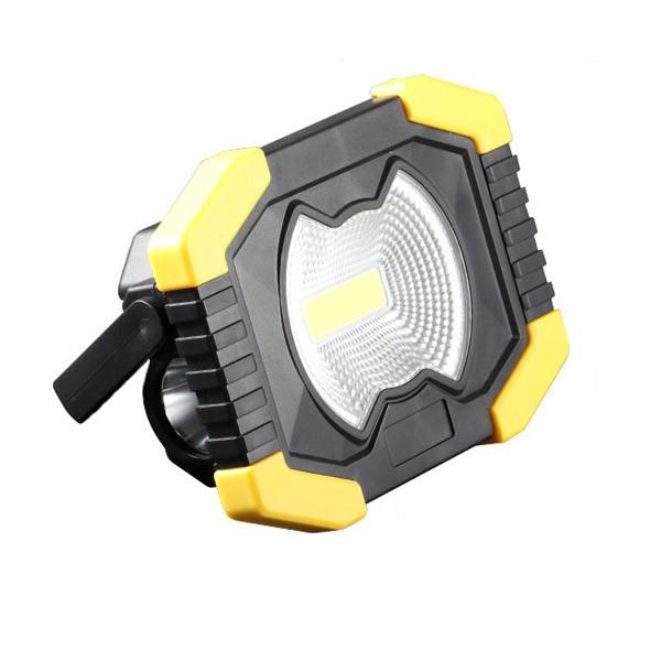 Portable IP65 Waterproof 50W LED COB Floodlight support Solar USB Rechargeable 220V