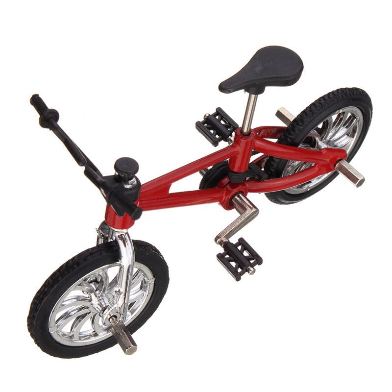 Cool Finger Alloy Bicycle Set Children Kid Model Rare Small Mini Toy