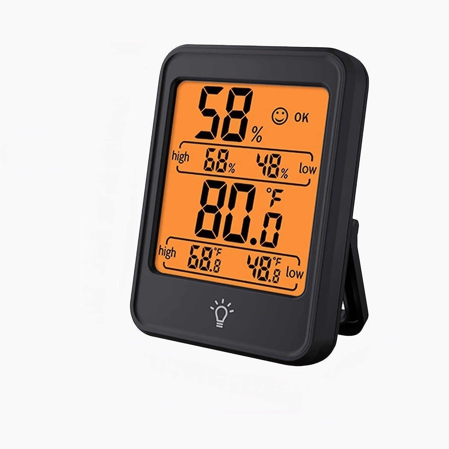 Digital Temperature Humidity Monitor Hygrometer with Backlight For Indoor