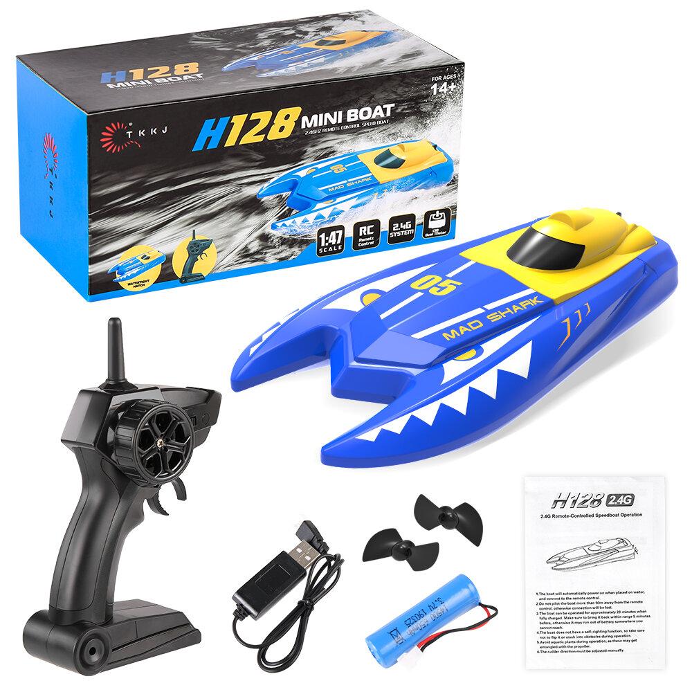 2.4G 23CM 20KM/H High Speed Mini RC Boat Vehicle Models Dual Motors 20mMinutes Fligt Time Children Toy