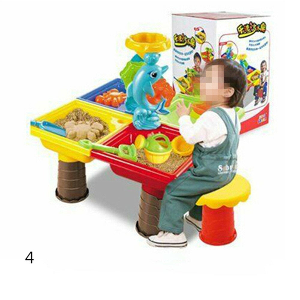 Sand And Water Table Sandpit Indoor Outdoor Beach Kids Children Play Toy Set