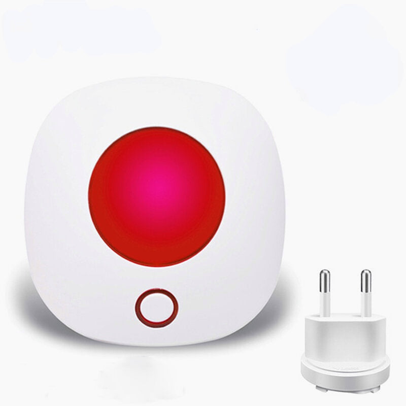 Wireless WiFi Strobe Siren Sound and Light Siren For 433MHz Alarm System Work With Tuya APP Alexa Google Home