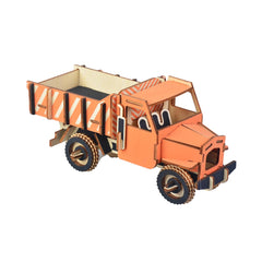 3D Woodcraft Assembly Engineering Vehicle Series Kit Jigsaw Puzzle Decoration Toy Model for Kids Gift