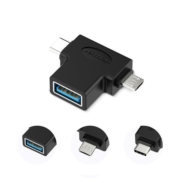 2 in 1 USB3.0 To Type C Micro USB OTG Adapter Converter For Oneplus 5t 6 6 Mix 2s S9+