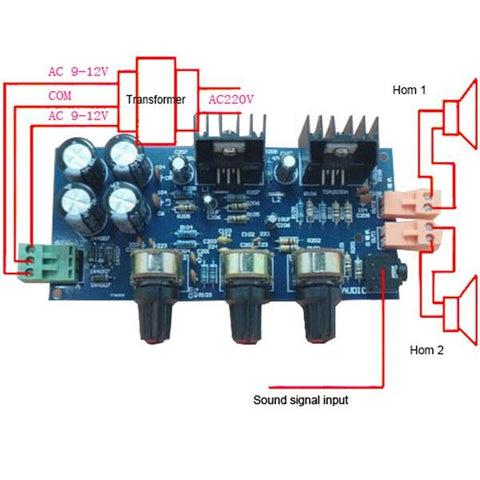 2.0 Audio Amplifier Module Board 18W*2 Double Track DIY Kit