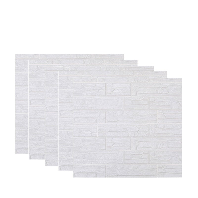 1/5/10PCS 3D Wall Stickers Imitations Brick Bedroom Decor Waterproof Self-adhesive