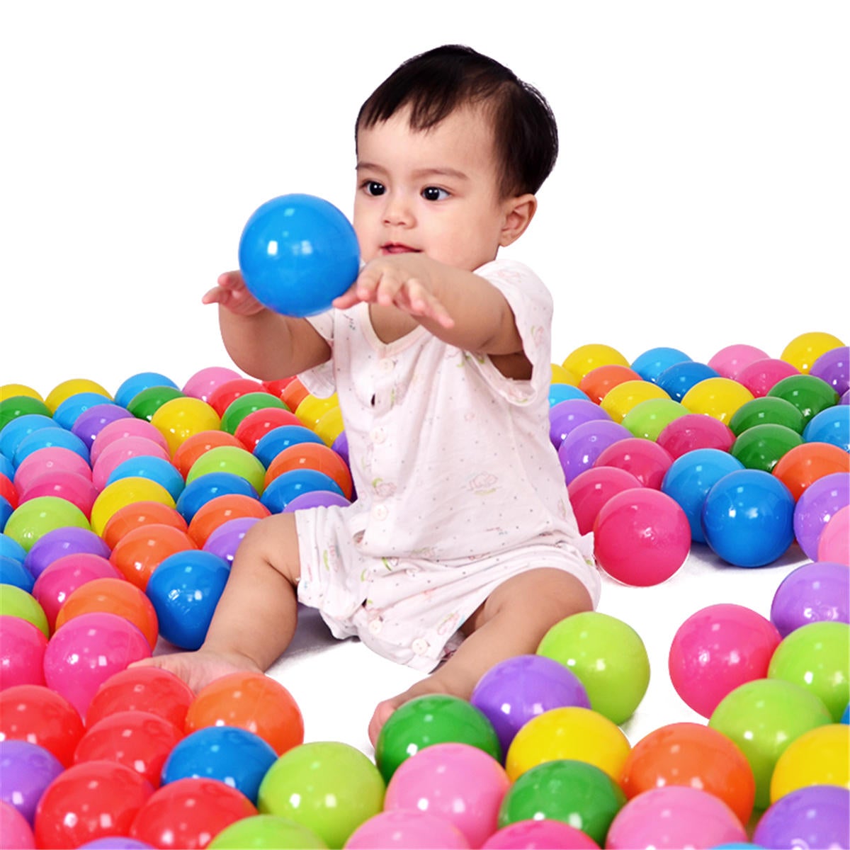 100pcs Soft Plastic Ocean Ball 7cm Quality Secure Baby Kid Pit Toy Swim Colorful Toys