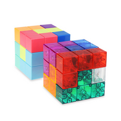Cube Luban Magnetic Building Blocks Tetris Three-dimensional Intelligence Childrens Educational Toys
