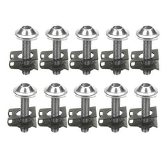 10Pcs M6 Motorcycle Bolts Spire Speed Fastener Clips Screw Spring Nuts 6*30mm