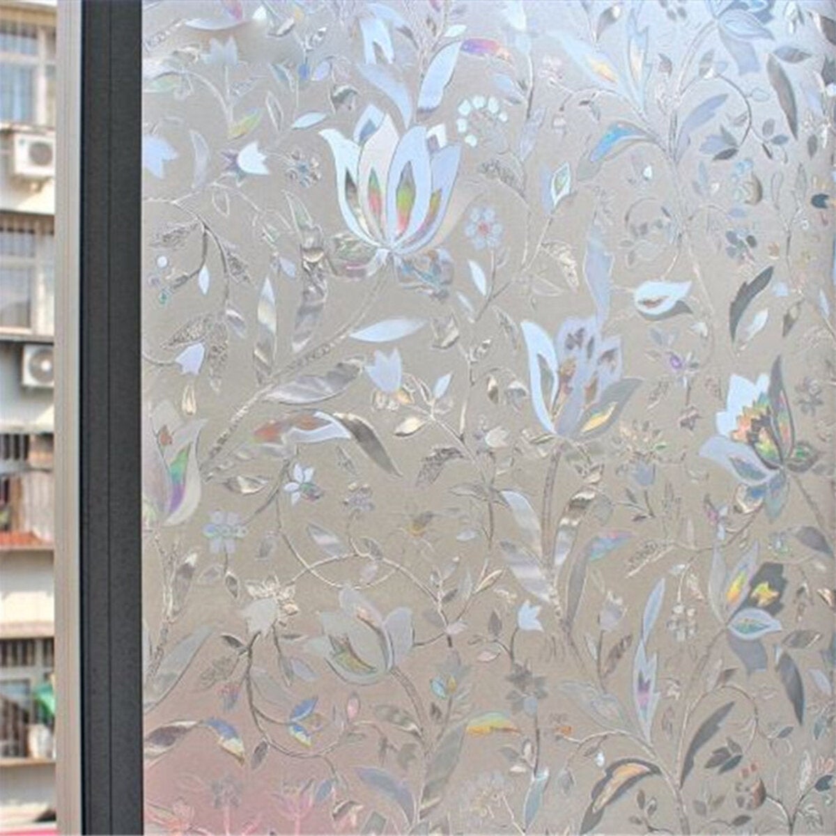 100cm Anti-UV Tulip Window Film Frosted Sticker Privacy Office Home Decoration