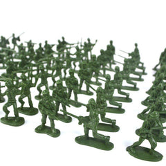 100PCS 5cm Soldier Army Troop Figure Battle War DIY Scene Model