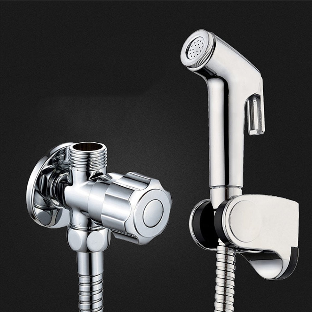 Handhold Toilet Bidet Shower Head Sprayer and 1.5m Stainless Steel Hose