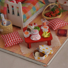 Autumn Fruit House DIY With Cover Light Gift Collection Decor Toy