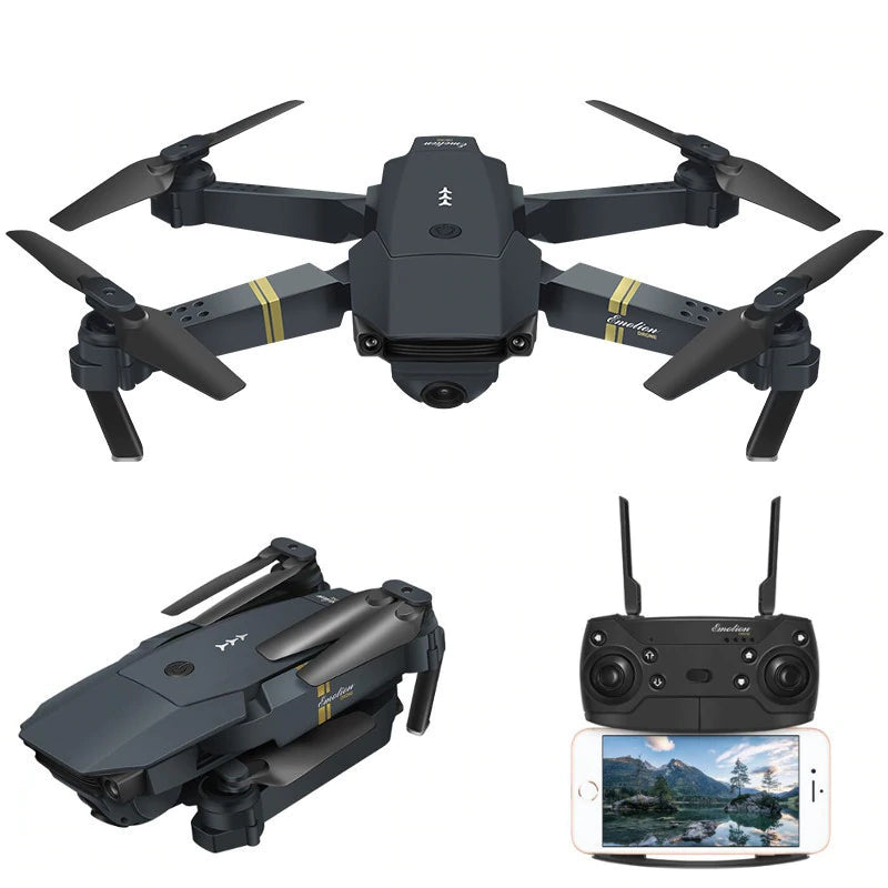 WIFI FPV With Wide Angle HD Camera High Hold Mode Foldable Arm RC Quadcopter Drone - JustgreenBox