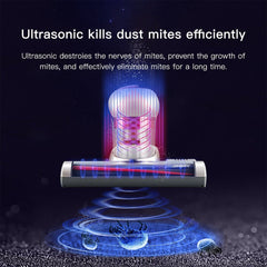 Ultrasonic Anti-Mites Vacuum Cleaner 2 Modes 600W Large Suction Power Cyclonic Filtration System 220-240V