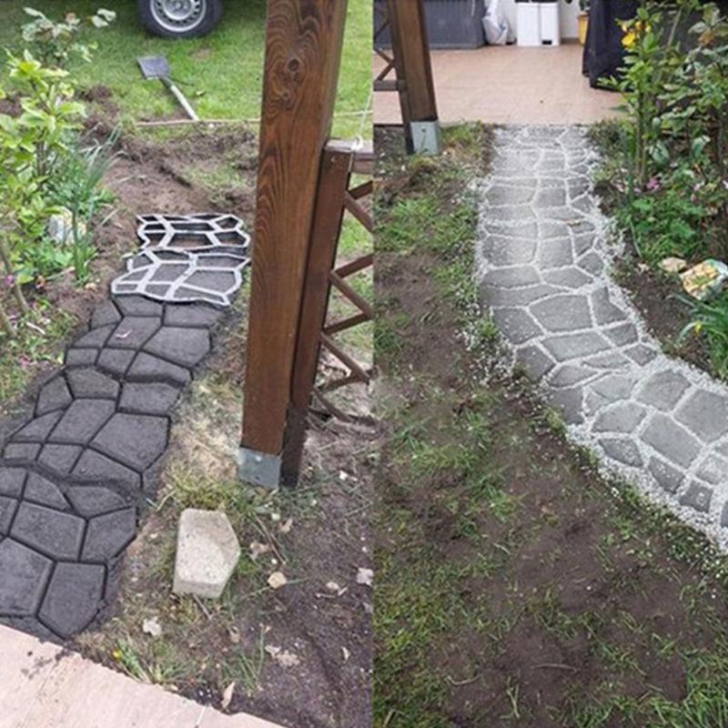 Garden DIY Plastic Path Maker Mold V4