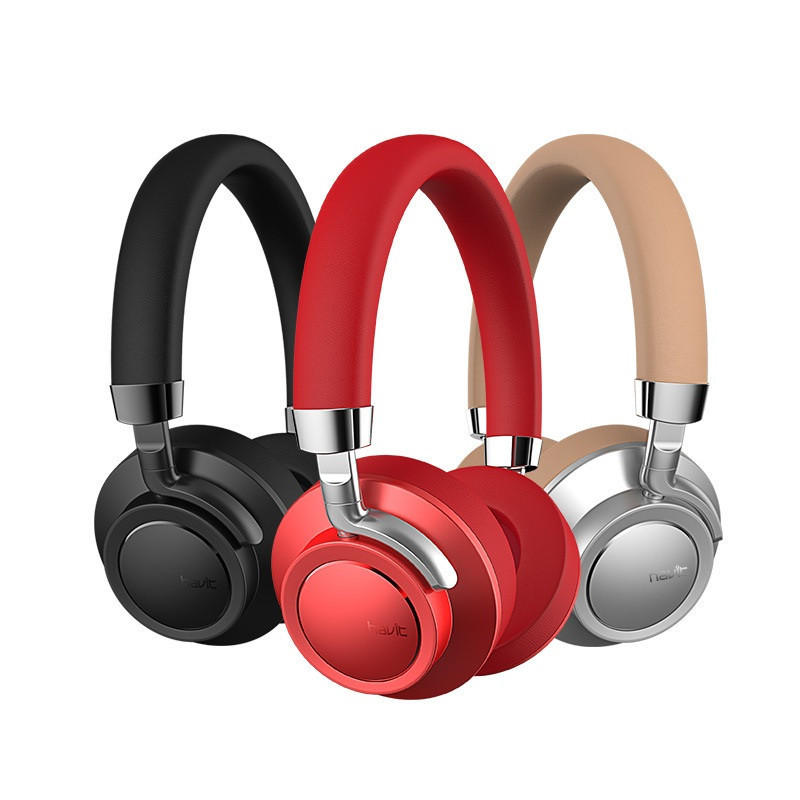 Wireless bluetooth Headphone Heavy Bass Noise Cancelling Stereo Soft Headset with Mic