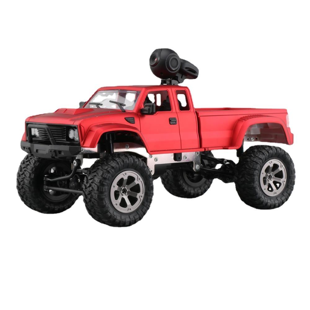 2.4G 4WD Rc Car 720P HD WIFI FPV Off-road Military Truck W/LED Light RTR Toy