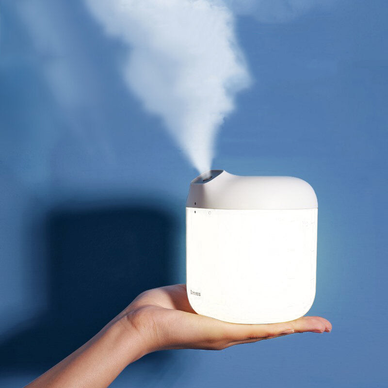 Portable Humidifier Mute Air Purification with LED Lamp Fogger Mist Maker USB Charging for Home BedroomOffice