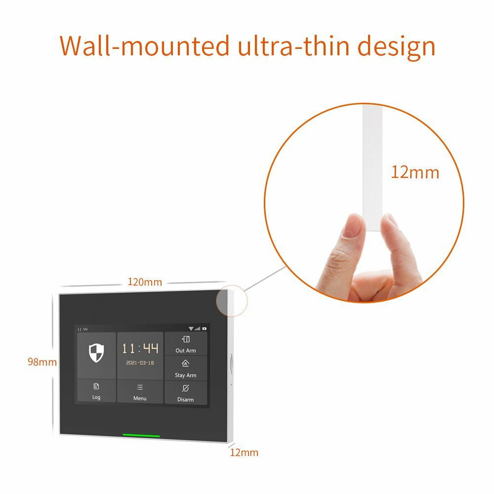 Staniot Wireless Wifi Smart Home Security Burglar Alarm System Kits Compatible with Alexa Support IOS & Android APP