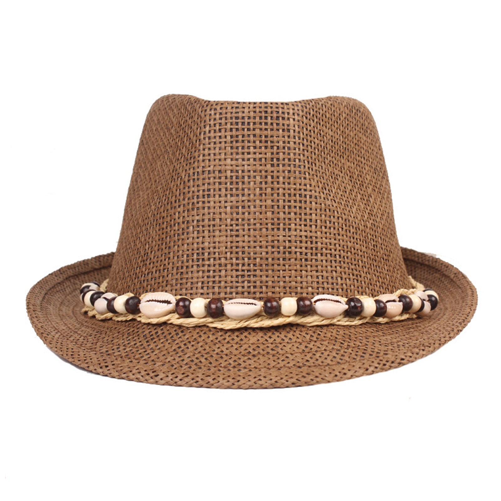 Men Straw Casual Vacation All-match Breathable Sunshade Top Hats Flat Hats