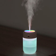250ml Mini Portable Air Humidifier USB Mist Maker with RGB Night Light for Car Home Office