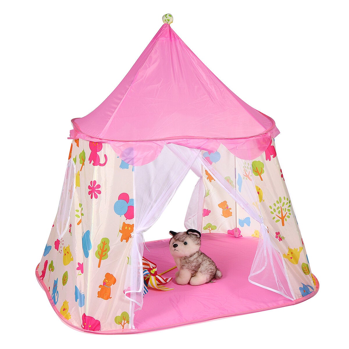 Princess Castle Large Play Tent Kids Play House Portable Kids Tents for Girl Outdoor Indoor Tent