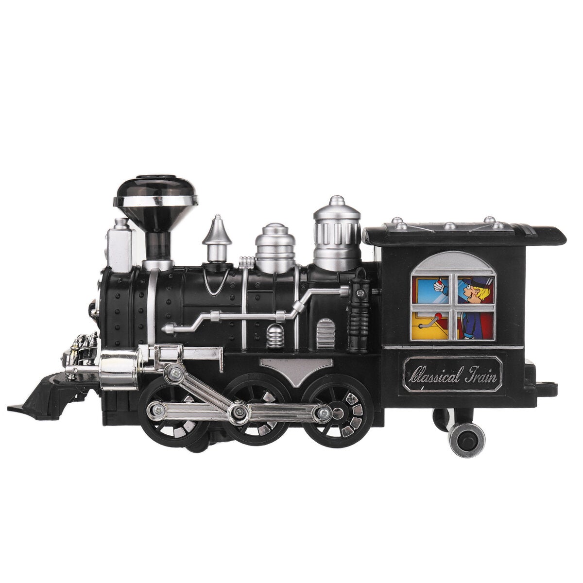 Classical Electric Smart Steam Classical Locomotive Freight Remote Control Train DIY Assemble Model Toy for Kids Gift