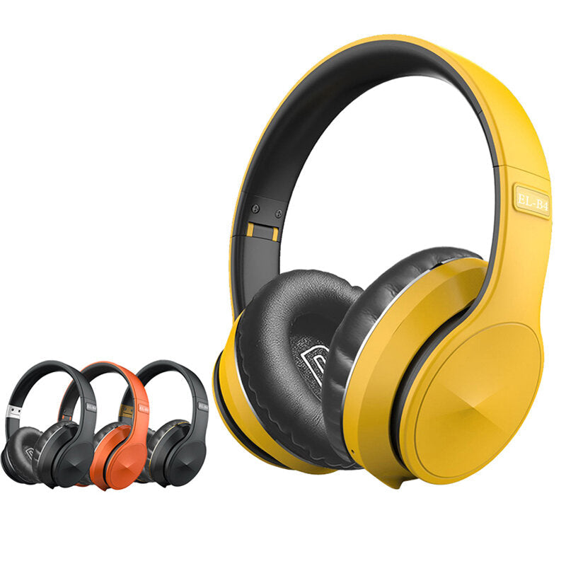 Wireless bluetooth 5.0 Headphones 40mm Drivers Low Latency FM Radio TF Card AUX-In Foldable Head-Mounted Headset with Mic