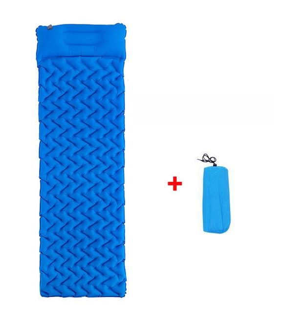 Waterproof Camping Mat Inflatable Mattress with Pillow in Tent for Travel Camping