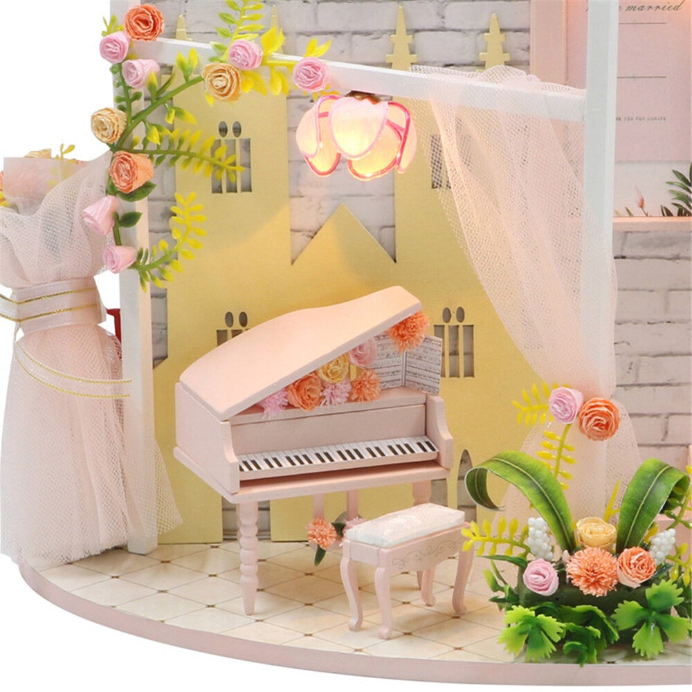 DIY Doll House Creative Valentine's Day Birthday Gift Wedding Engagement Scene Bridal Shop Model With Furniture